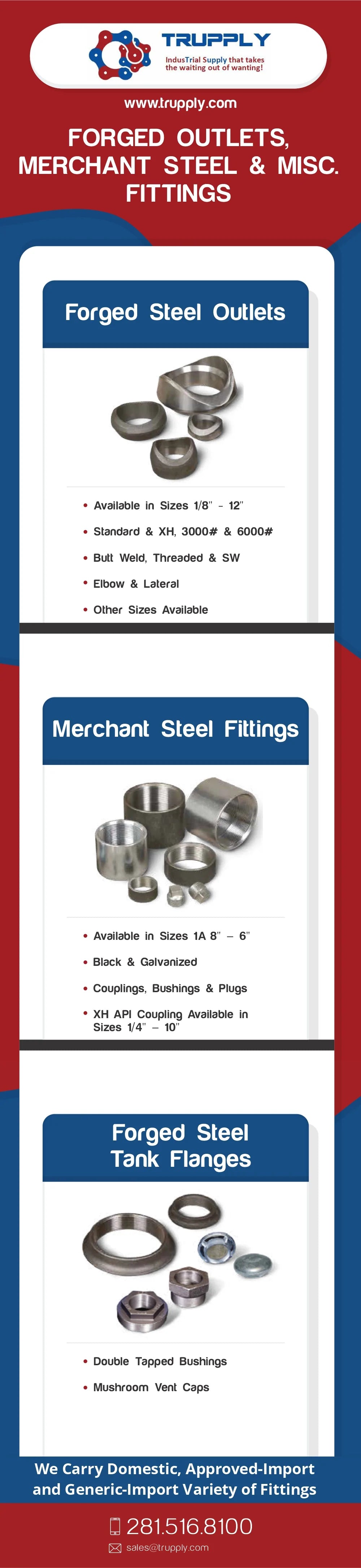 Forged Outlets, Merchant Steel & Misc. Fittings - Trupply