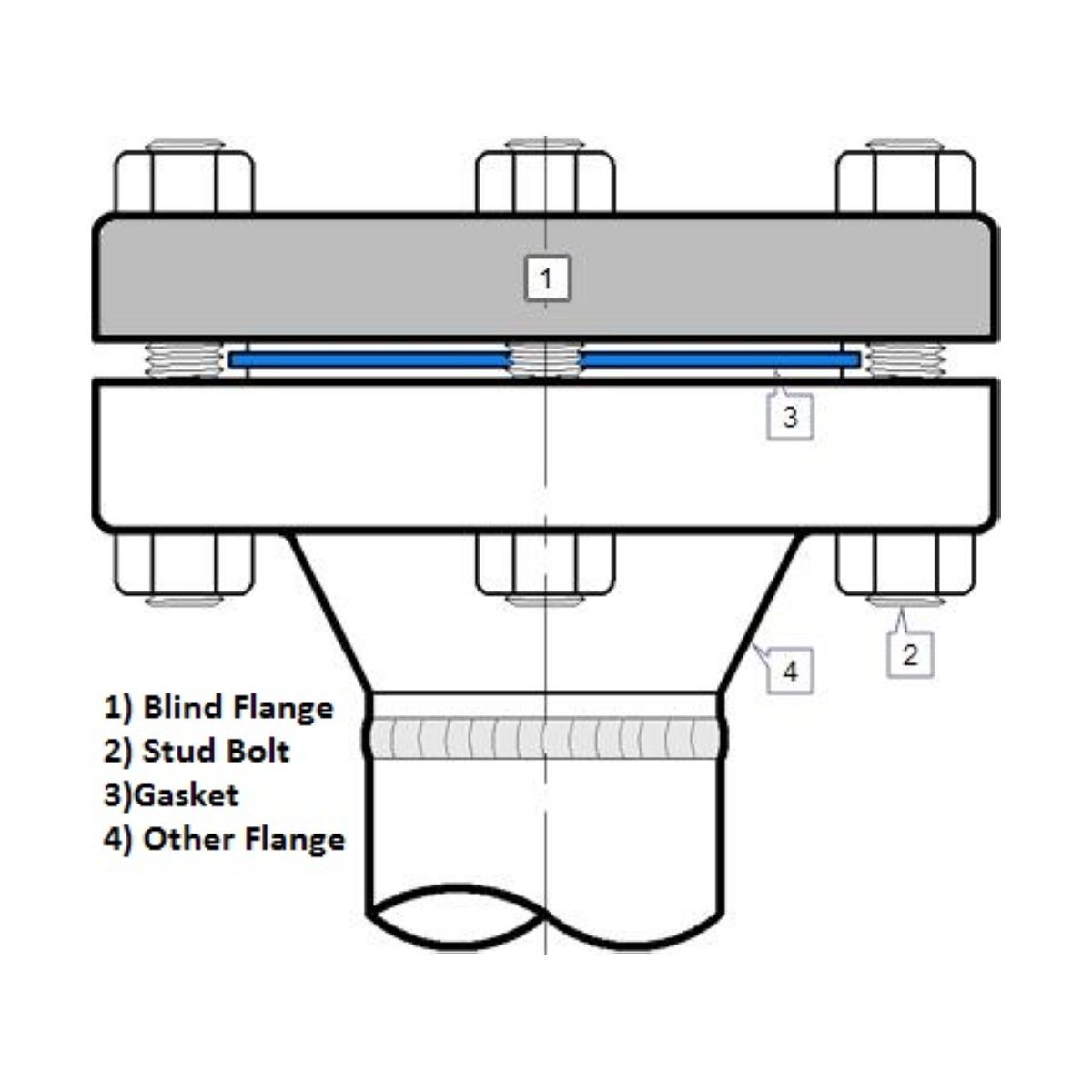 Blind Flange | LF2 | Diagram