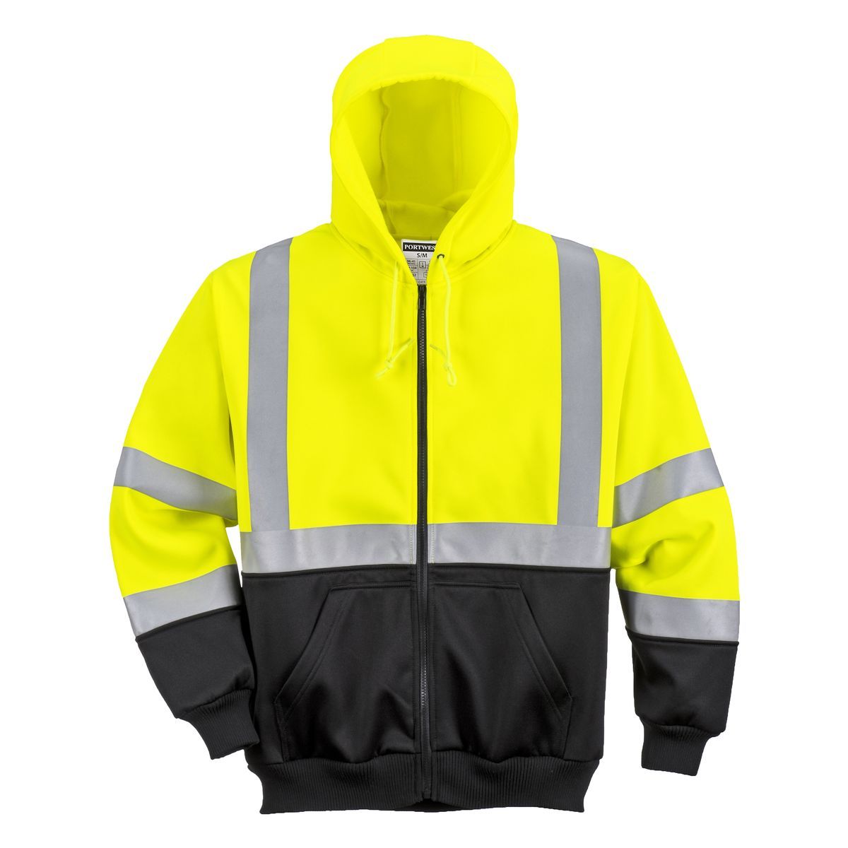 Style UB315 HiVis 2Tone Zipped Hoodie-1