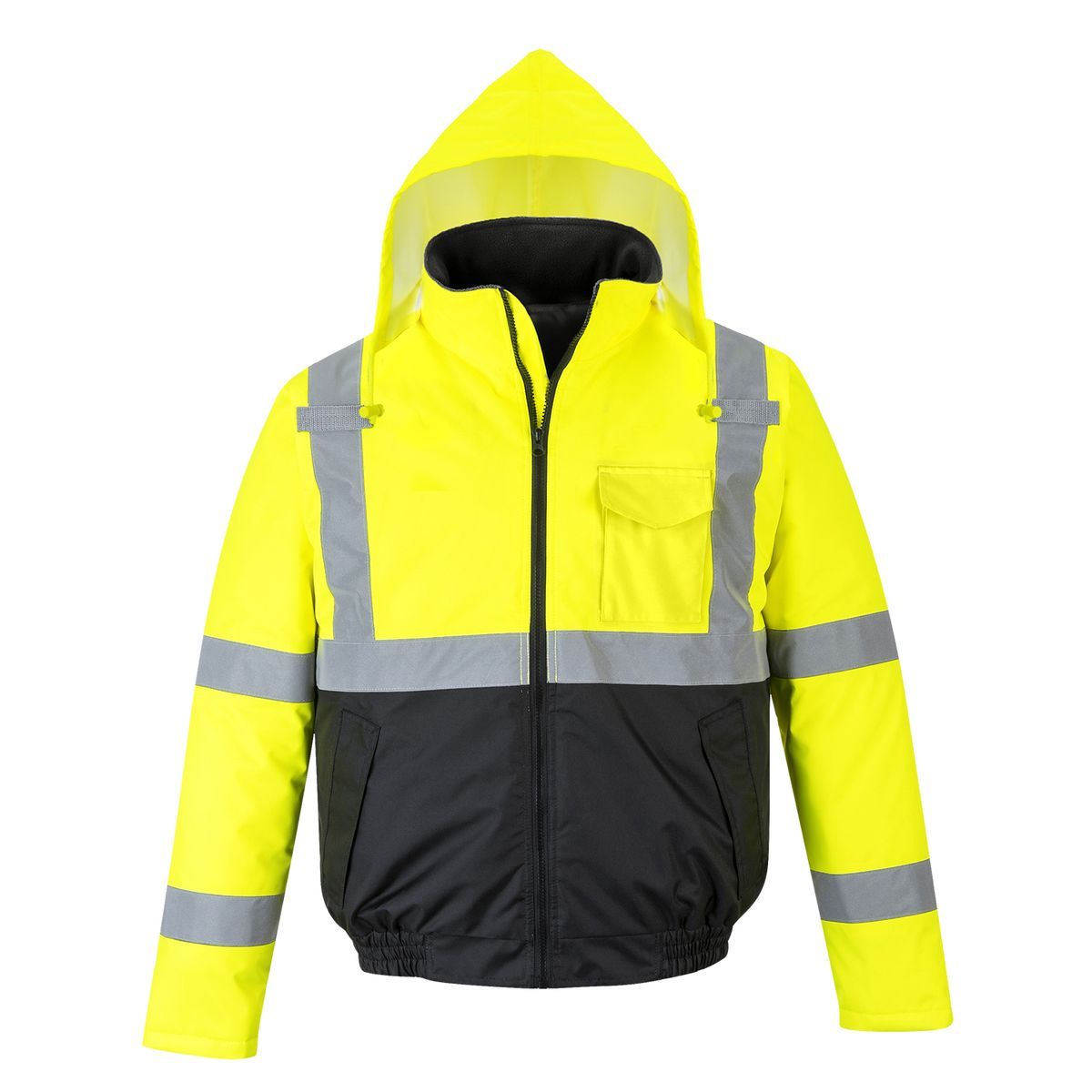 Style US363 HiVis TwoTone Bomber Jacket-1